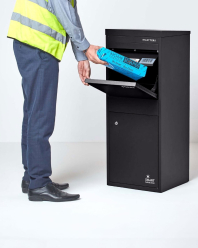Smart Parcel Box® Large Front & Rear Access Black