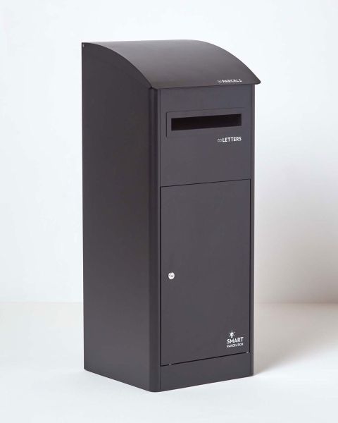 Extra Large Slanted Black Smart Parcel Box