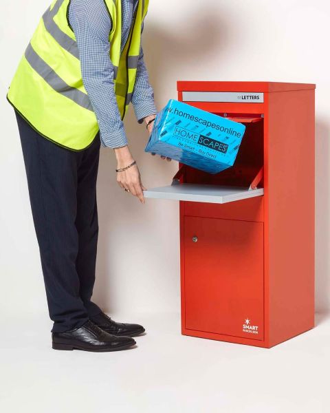 Smart Parcel Box® Large Front & Rear Access Red