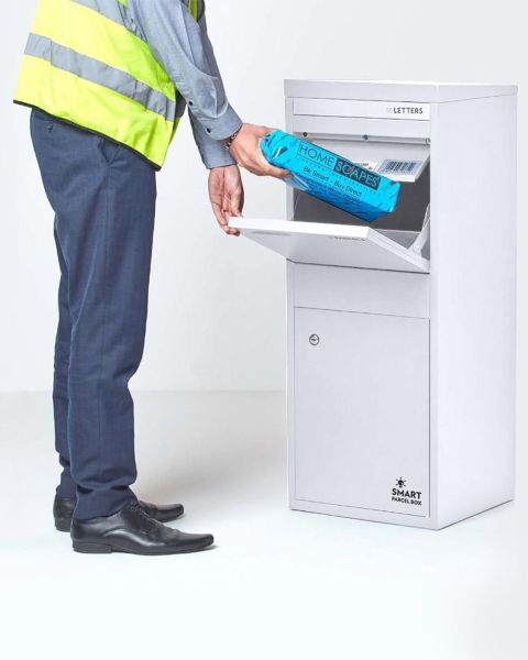 SMART PARCEL BOX™ Large Front & Rear Access White