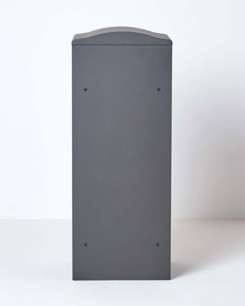 Large Curve Top Front Access Dark Grey Smart Parcel Box