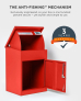 Smart Parcel Box® Medium Front Access Red