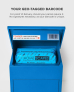 Smart Parcel Box® Medium Front Access Blue