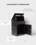 Smart Parcel Box® Medium Front Access Black