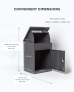 Smart Parcel Box® Medium Front Access Dark Grey