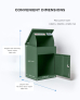 Smart Parcel Box® Medium Front Access Green