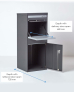 Smart Parcel Box® Large Front & Rear Access Dark Grey