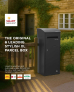 Smart Parcel Box® Extra Large Slanted Top Front Access Black