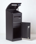 Smart Parcel Box® Extra Large Slanted Top Front Access Black