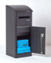 Smart Parcel Box® Extra Large Slanted Top Front Access Black