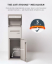 Smart Parcel Box® Extra Large Slanted Top Front Access Stone