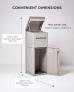 Smart Parcel Box® Extra Large Slanted Top Front Access Stone