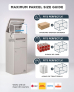 Smart Parcel Box® Extra Large Slanted Top Front Access Stone
