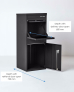 Smart Parcel Box® Large Front & Rear Access Black