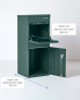 Smart Parcel Box® Large Front & Rear Access Green