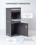 Smart Parcel Box® Large Front & Rear Access Dark Grey