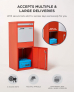Smart Parcel Box® Large Front & Rear Access Red