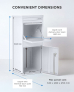 Smart Parcel Box® Large Front & Rear Access White