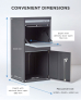 Smart Parcel Box® Extra Large Front & Rear Access Dark Grey