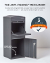 Smart Parcel Box® Large Curve Top Front Access Dark Grey