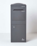 Smart Parcel Box® Large Curve Top Front Access Dark Grey