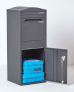 Smart Parcel Box® Large Curve Top Front Access Dark Grey