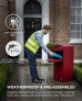Smart Parcel Box® Large Curve Top Front Access Bordeaux