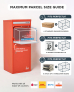 Smart Parcel Box® Large Front & Rear Access Red