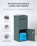 Smart Parcel Box® Large Curve Top Front Access Green