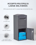 Smart Parcel Box® Large Curve Top Front Access Dark Grey