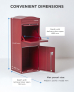 Smart Parcel Box® Large Curve Top Front Access Bordeaux