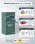 Smart Parcel Box® Extra Large Front & Rear Access Green