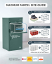 Smart Parcel Box® Extra Large Front & Rear Access Green
