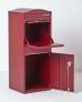 Large Curve Top Front Access Bordeaux Red Smart Parcel Box