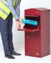 Large Curve Top Front Access Bordeaux Red Smart Parcel Box