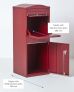 Large Curve Top Front Access Bordeaux Red Smart Parcel Box