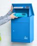 Medium Front Access Blue Smart Parcel Box