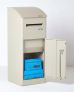 Extra Large Slanted Top Front Access Cream Smart Parcel Box