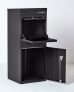 Large Front & Rear Access Black Smart Parcel Box