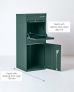 Large Front & Rear Access Green Smart Parcel Box