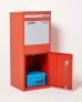 Large Front & Rear Access Red Smart Parcel Box