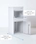 SMART PARCEL BOX™ Large Front & Rear Access White