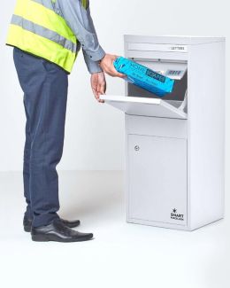 SMART PARCEL BOX™ Large Front & Rear Access White