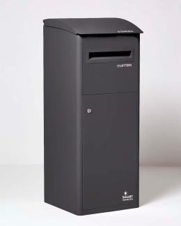 Smart Parcel Box® Extra Large Slanted Top Front Access Black