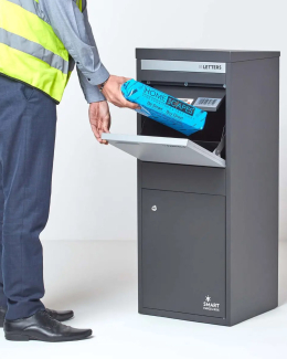 Smart Parcel Box® Large Front & Rear Access Dark Grey