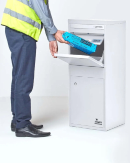 Smart Parcel Box® Large Front & Rear Access White