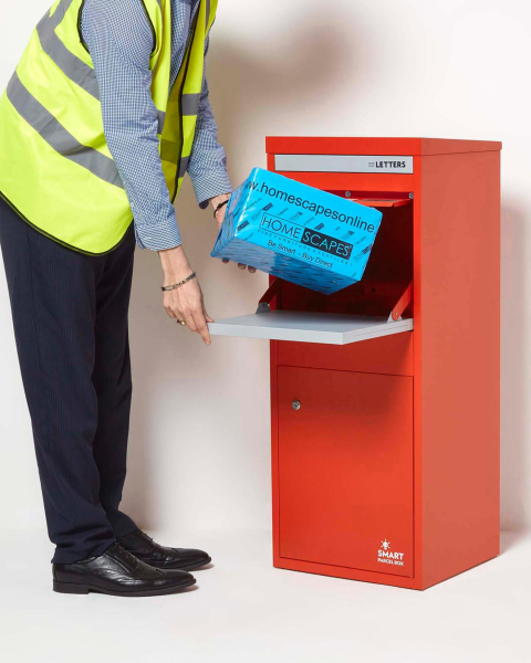 Smart Parcel Box® Large Front & Rear Access Red