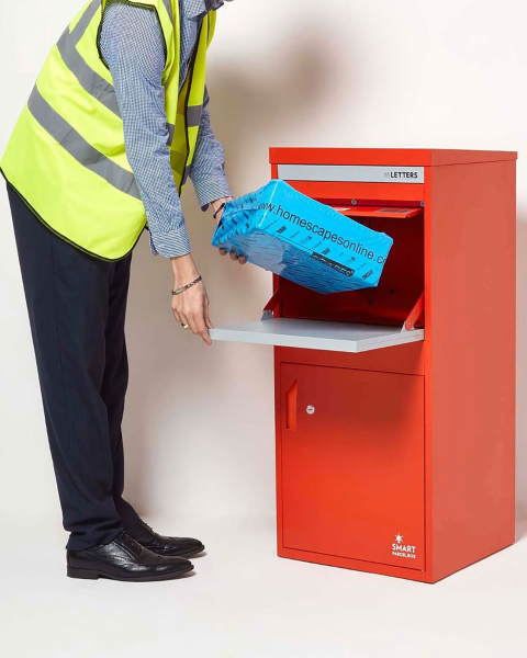 Smart Parcel Box® Extra Large Front & Rear Access Red